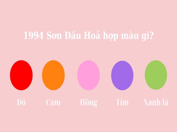 Nam 1994 hợp màu nào